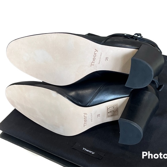 THEORY**DEMEURA NAPPA Black Strapped Bootie**US 8,9,10,11***$520 - Picture 11 of 12